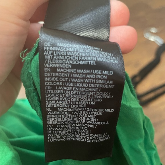 Studio Untold Henley loose fit oversized kelly green long sleeve button up 12/14 - Picture 10 of 10